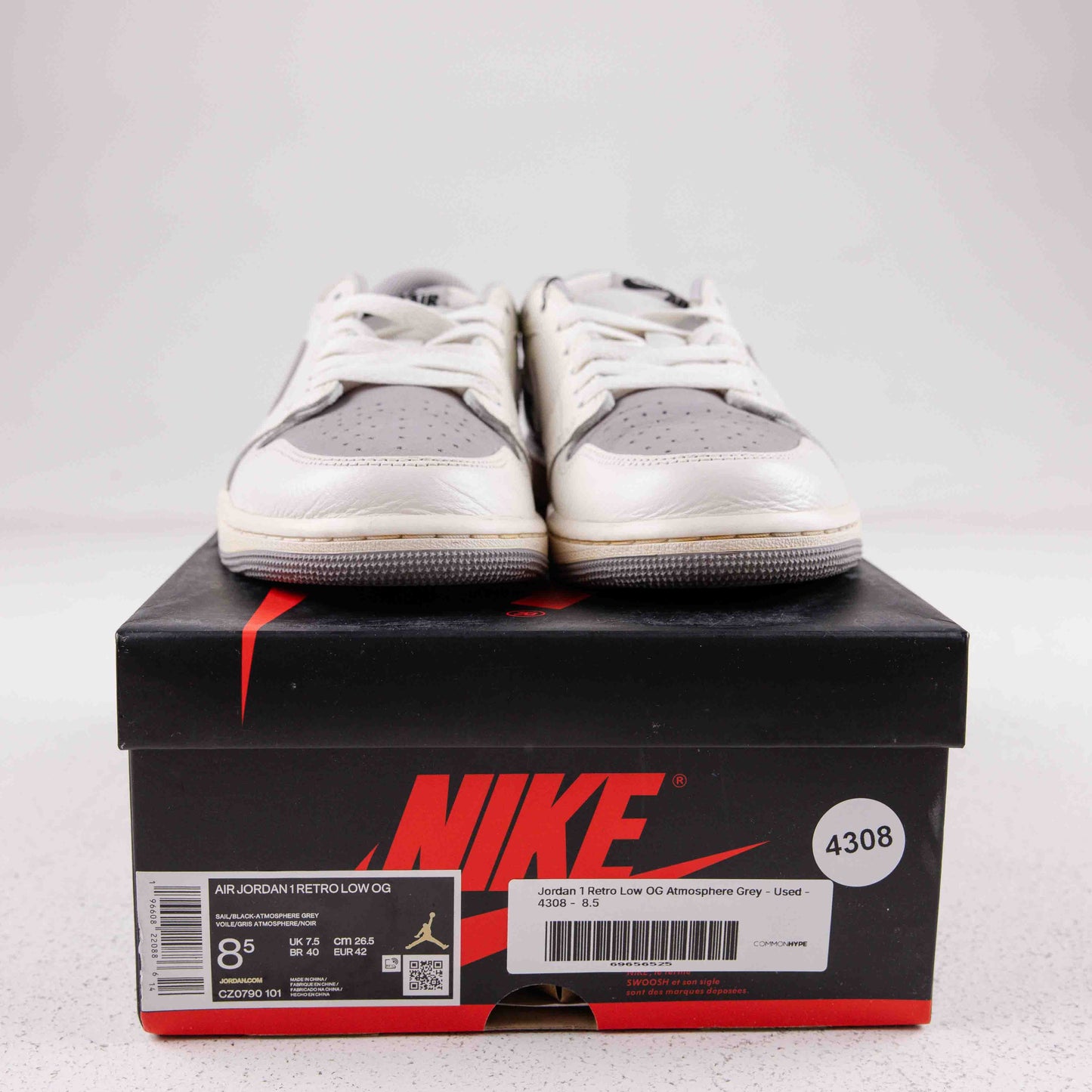 Jordan 1 Retro Low OG Atmosphere Grey - Used - 4308