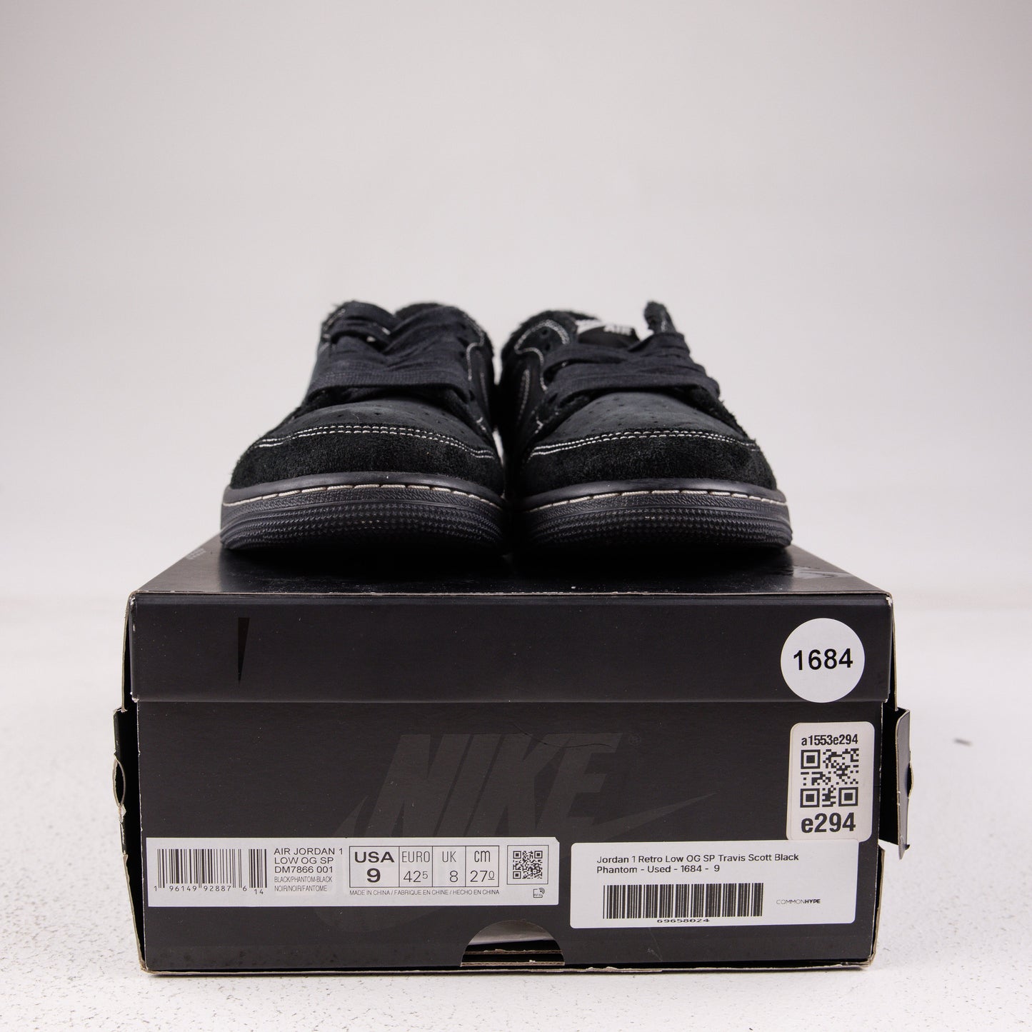Jordan 1 Retro Low OG SP Travis Scott Black Phantom - Used - 1684