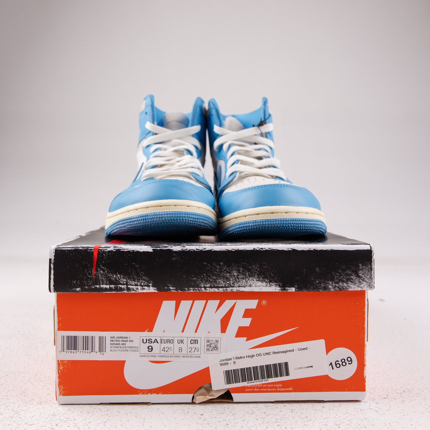 Jordan 1 Retro High OG UNC Reimagined - Used - 1689