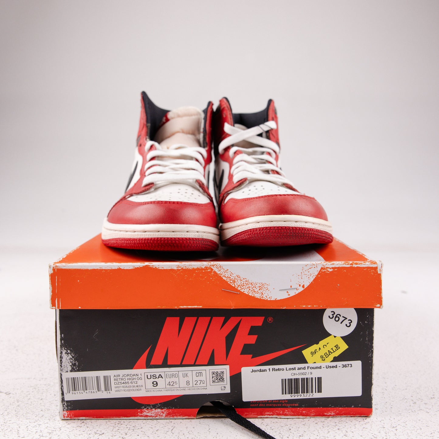 Jordan 1 Retro Lost and Found - Used - 3673