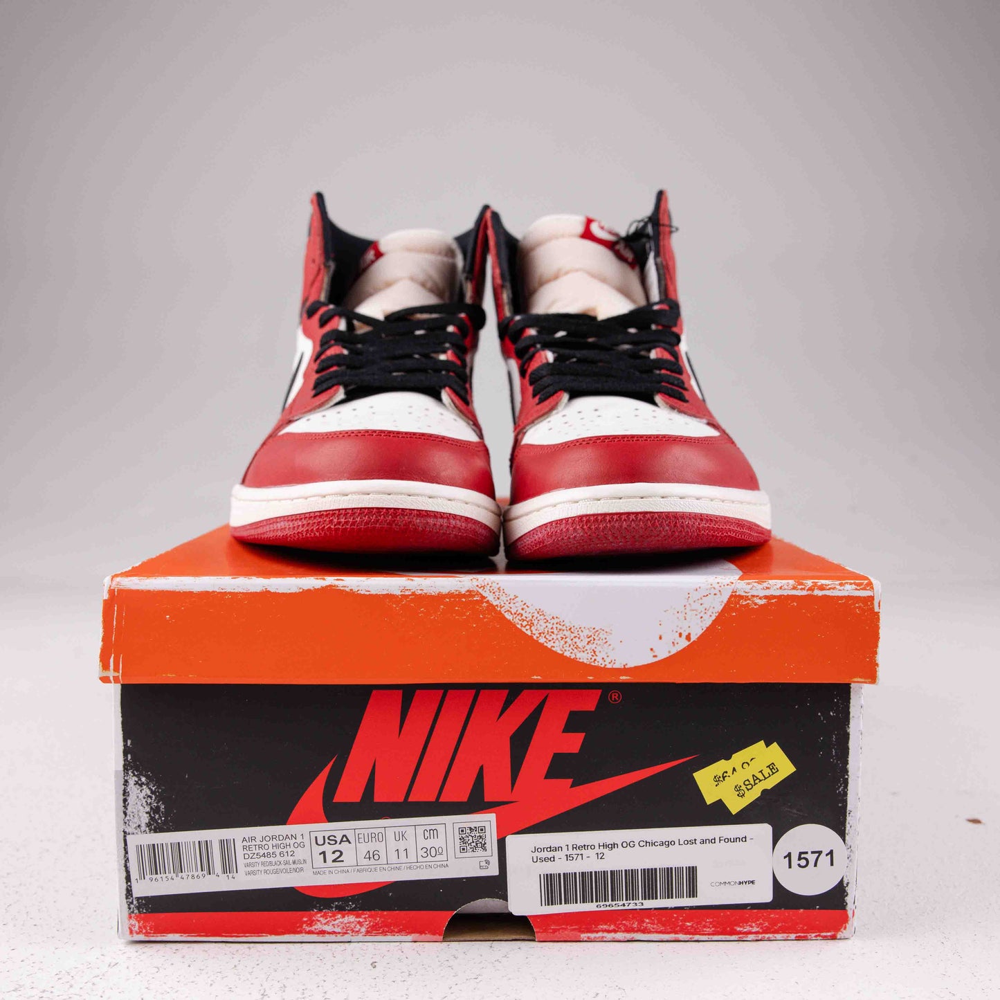Jordan 1 Retro High OG Chicago Lost and Found - Used - 1571