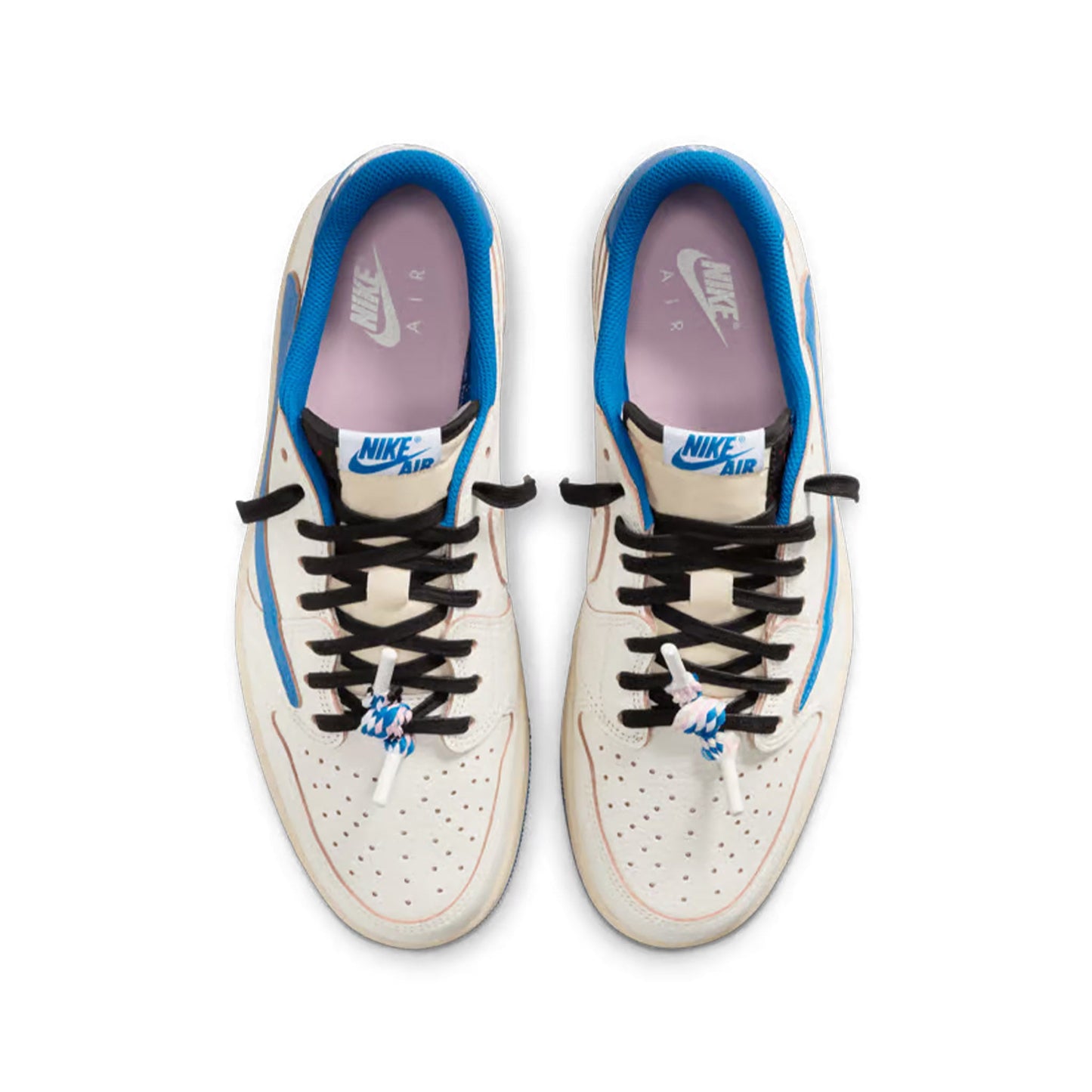 Jordan 1 Retro Low OG SP Fragment x Travis Scott Sail Military Blue